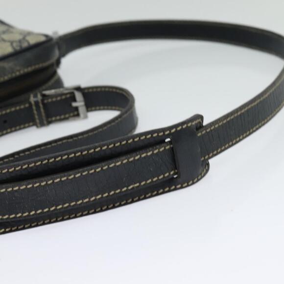 GUCCI GG Supreme Sherry Line Shoulder Bag Pvc Navy Silver Red - Picture 7 of 16